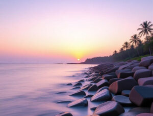 Sunset Point in Pondicherry